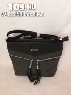 Silviarosa fekete-szürke női táska Crossbody